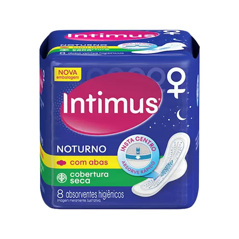 ABS INTIMUS NOTURNO SUAVE C/ABAS 8UN